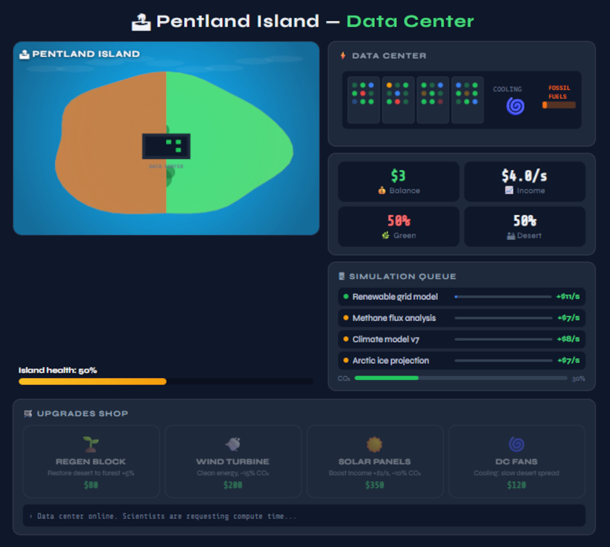 data centre game